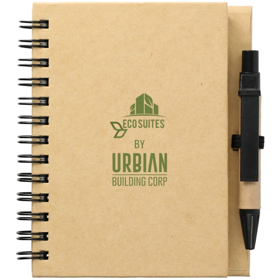 4" X 5" Eco Stone Notebook With Pen