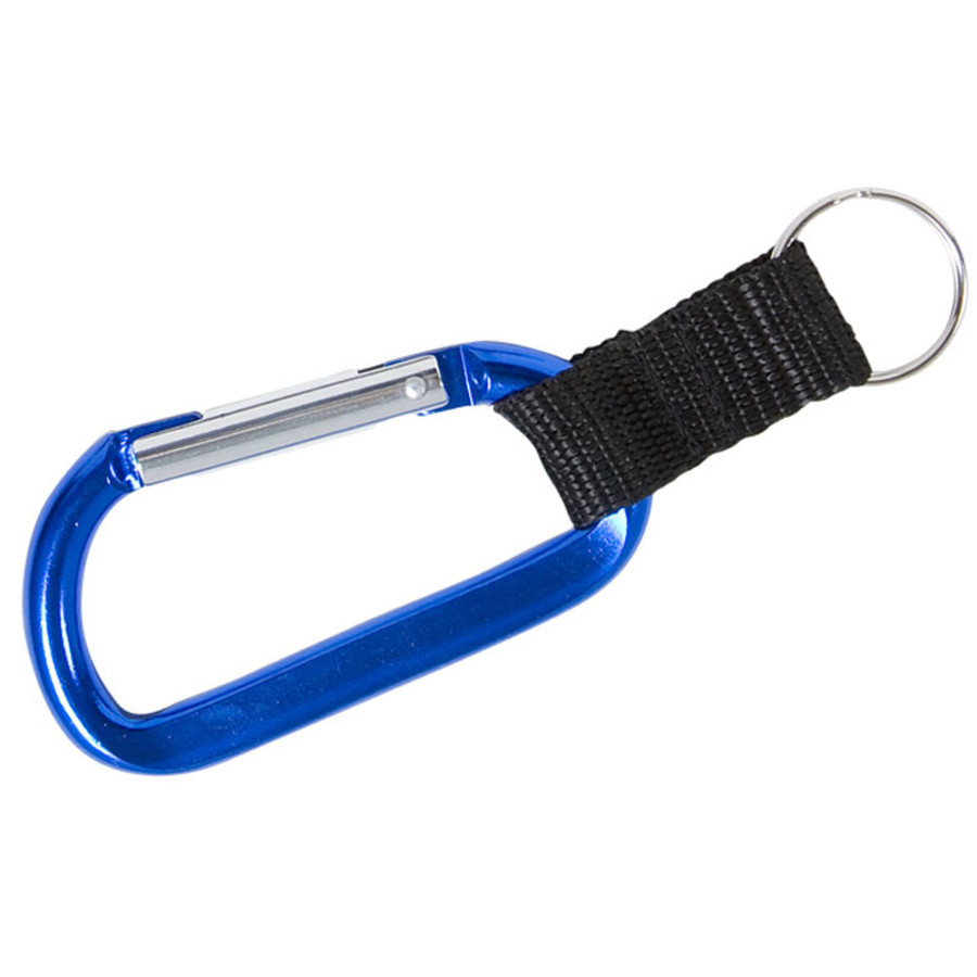 Printed Carabiner with Strap and Split Ring