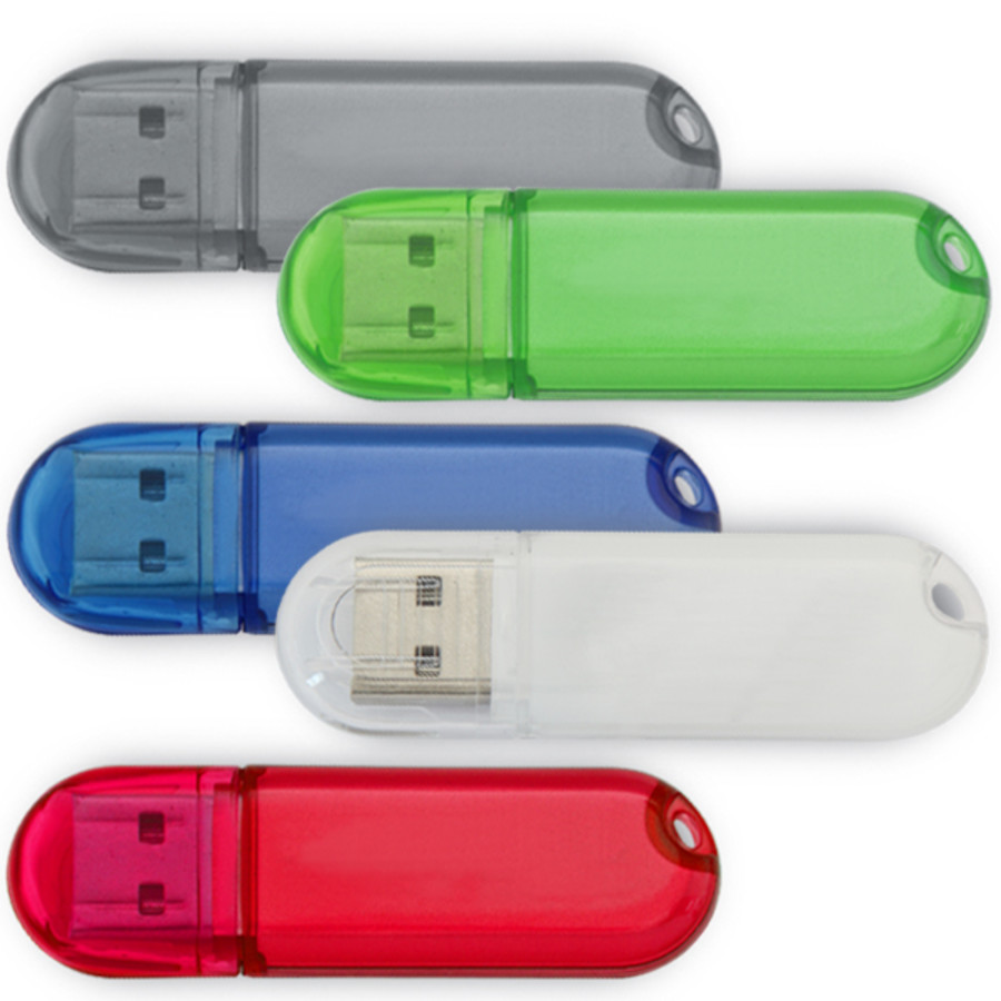4GB Transparent USB Drive