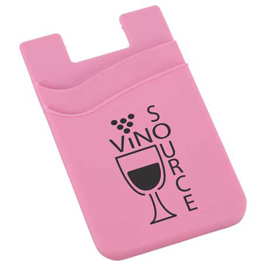 Dual Pocket Slim Silicone Phone Wallet