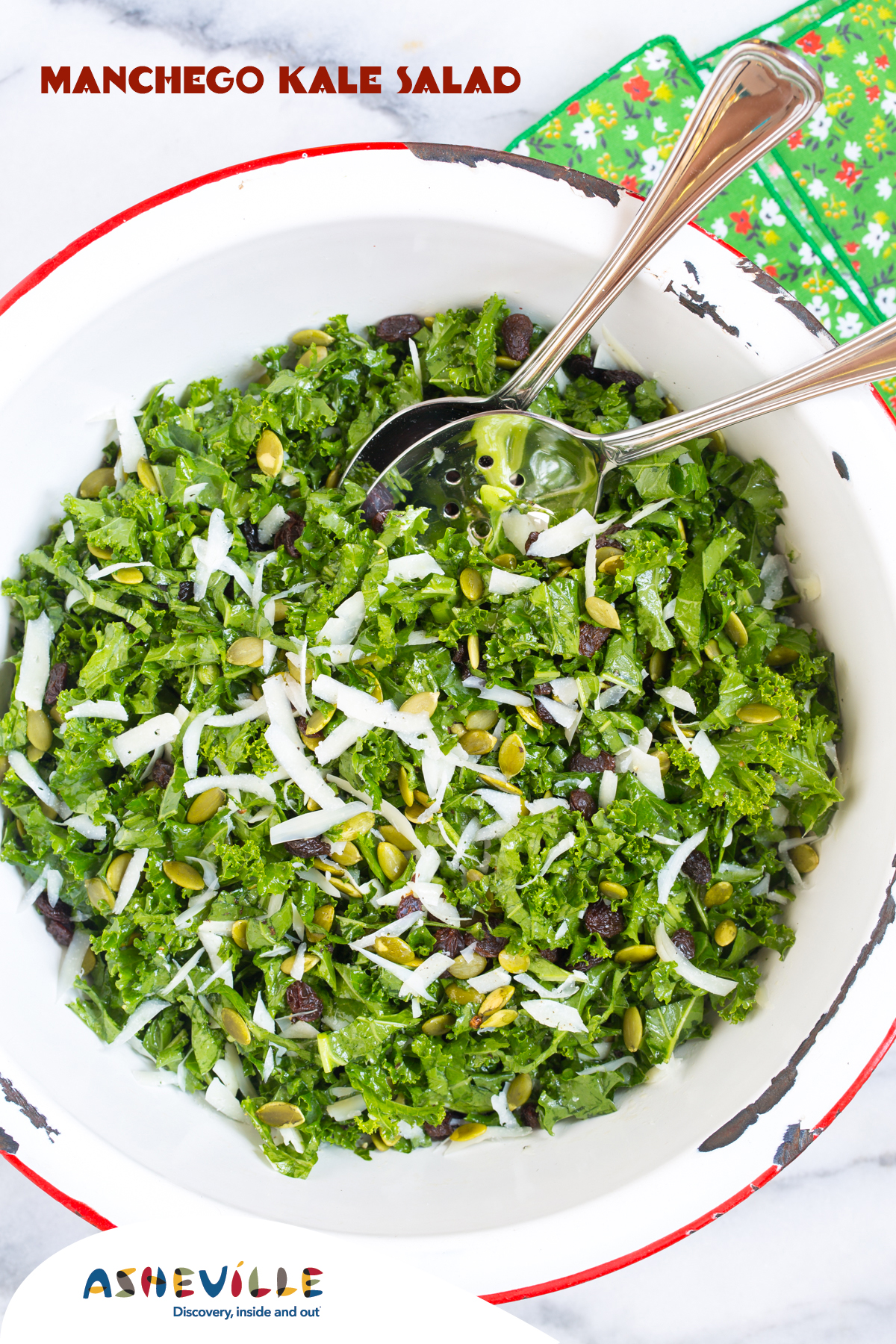 Posana's Manchego Kale Salad Explore Asheville Mandara Hospitality Group