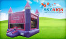 pink bounce house moonwalk