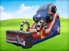 Wet Dry Inflatable Water Slide For Rent