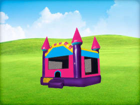 Pink Castle Tiny Bounce House