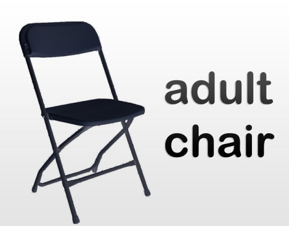 Used plastic folding on sale chairs