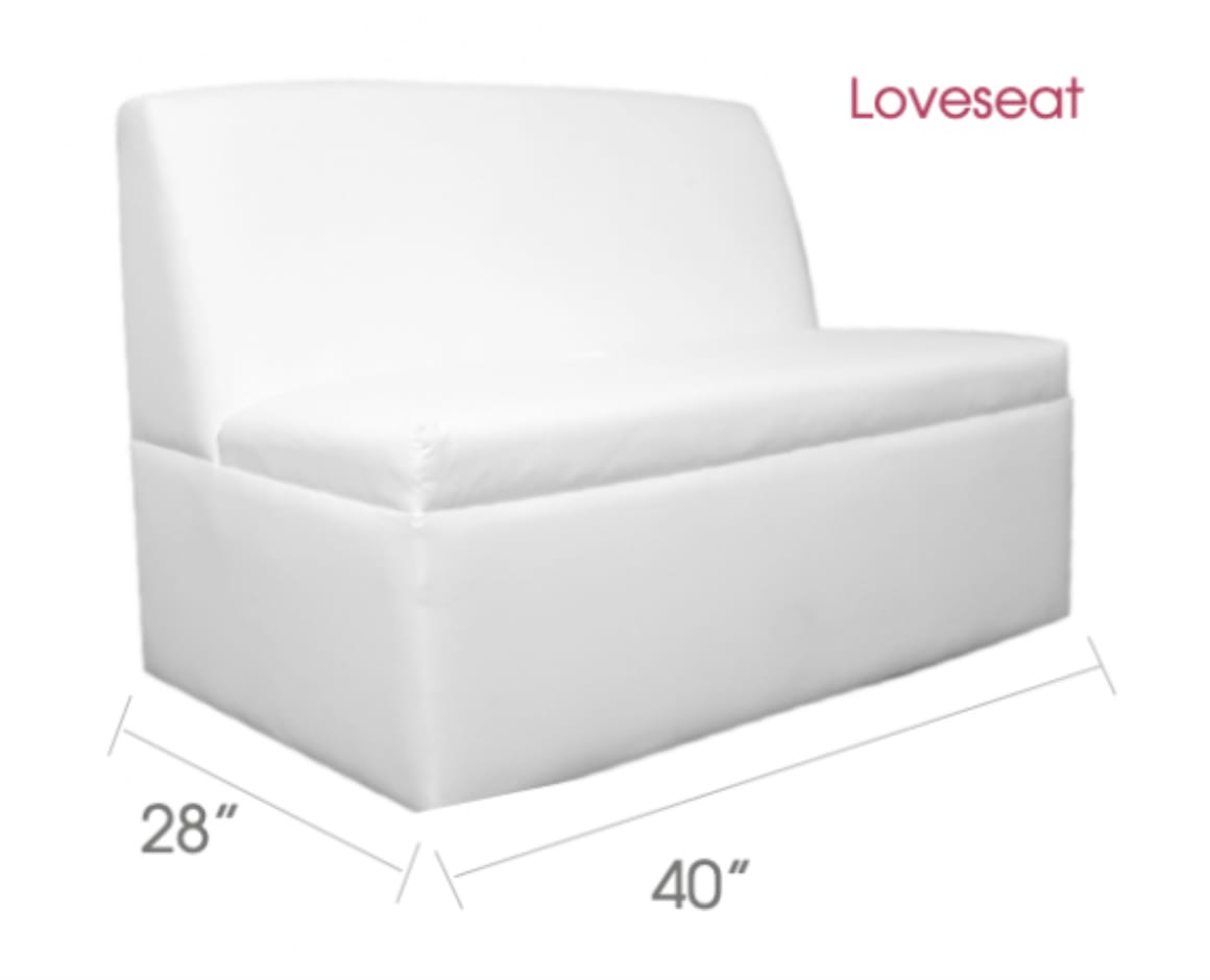 Love Seat for 2 Cozy and Stylish Seating Sky High Party Rentals