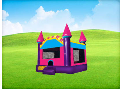 Pink Castle Tiny Bounce House