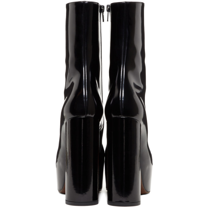 vetements leather platform ankle boots