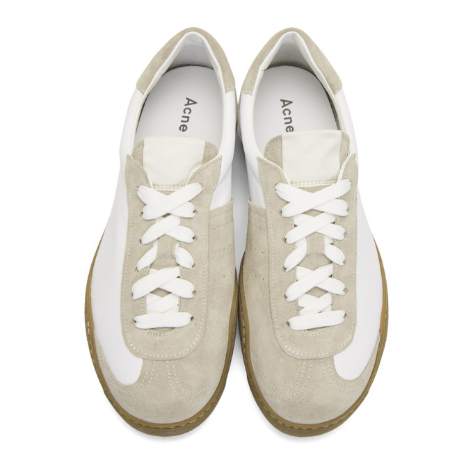 ACNE STUDIOS ACNE STUDIOS WHITE LEATHER LARS SNEAKERS