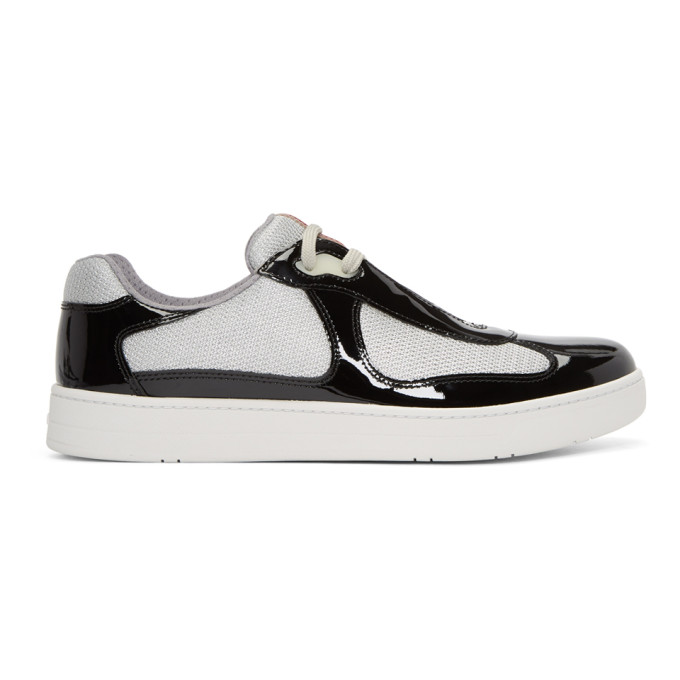 black prada americas cup trainers