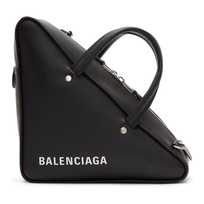 BALENCIAGA BALENCIAGA BLACK SMALL TRIANGLE BAG