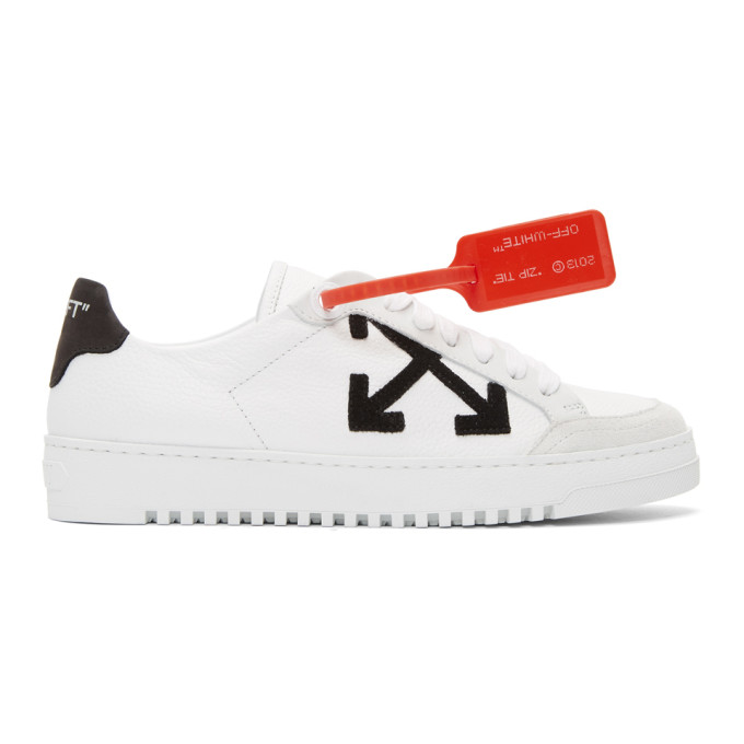 OFF-WHITE OFF-WHITE WHITE LEATHER SNEAKERS
