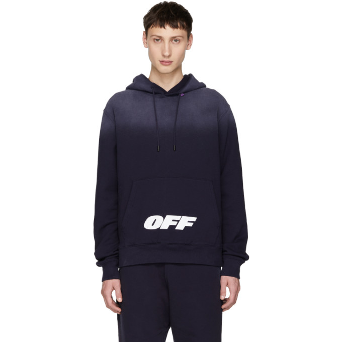 OFF-WHITE OFF-WHITE BLUE WING OFF LOGO HOODIE
