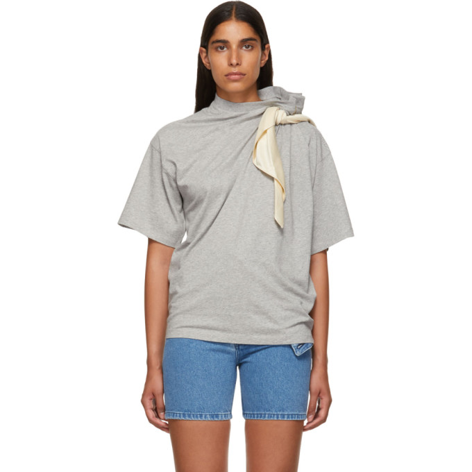 Y/PROJECT Y/PROJECT GREY SCARF T-SHIRT