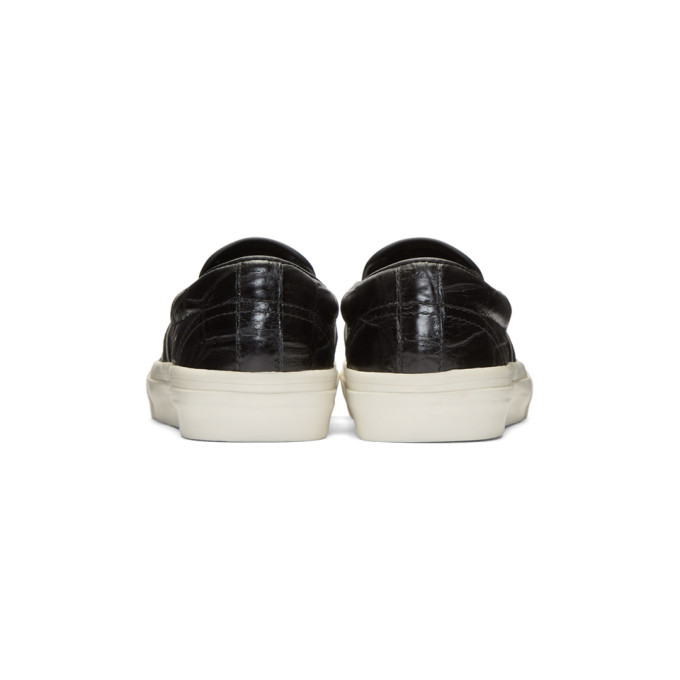 JUNYA WATANABE Black Croc Slip-On Sneakers | ModeSens