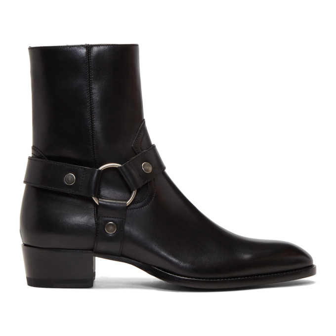 wyatt harness boots in smooth leather