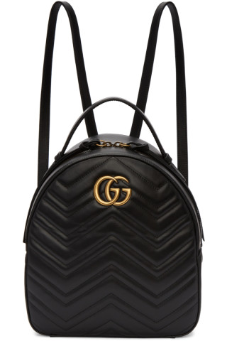 Gucci - Black GG Marmont Backpack