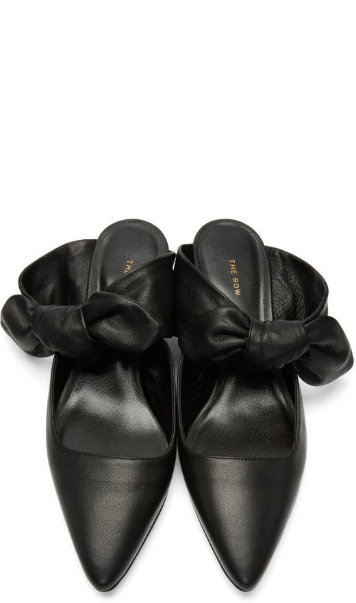 The Row - Black Coco Mules