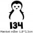 Pingvin fuld figur (max 63 stk pr ark) 