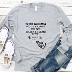 I'm not pregnant but i am eating for two - strygemærke
