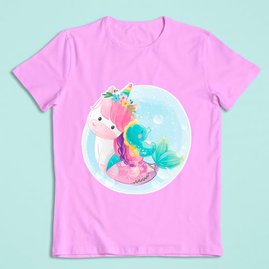 Sød enhjørning strygemærke