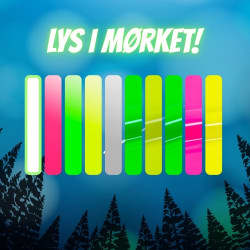 LYS I MØRKET strygestof pakke (10 forskellige ark)