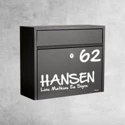 Postkasse sticker - tekst