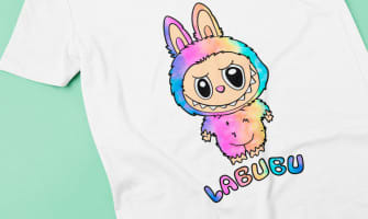 Lav din egen Labubu t-shirt med gratis SVG og strygefolie
