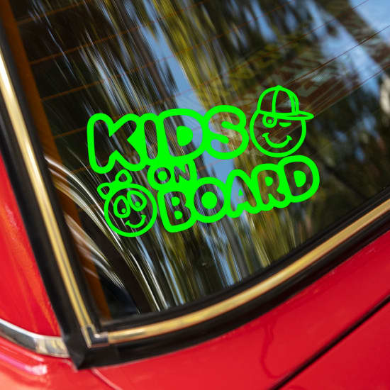 Kids on board - klistermærke #5