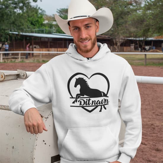 Strygemærke med hestemotiv #6 – vælg farve og tekst 