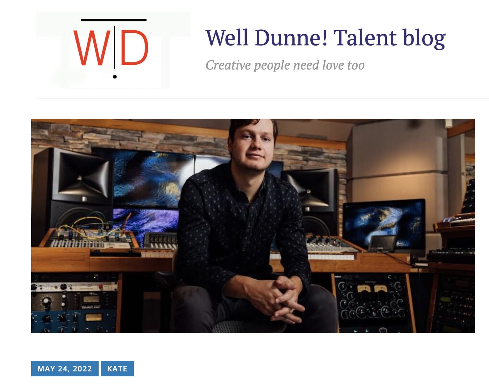 Well Dunne! Talent Blog features 11 One/Music launch