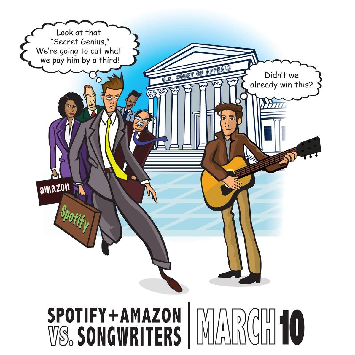 Attention&#160;Songwriters:&#160;Spotify&#160;&&#160;Amazon going to court to appeal CRB decision