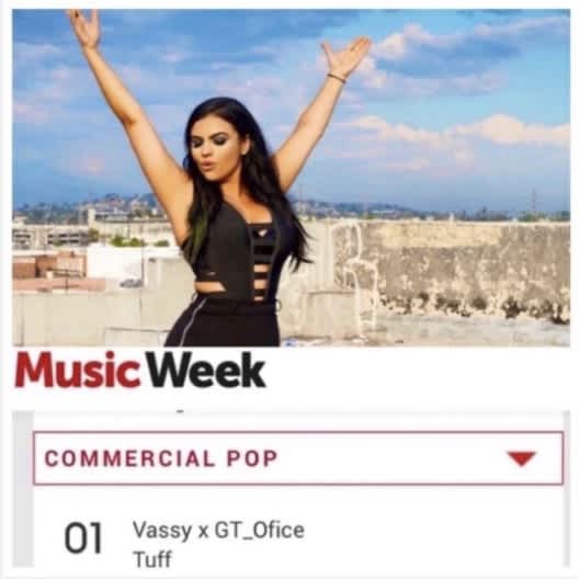 VASSY & GT_Ofice&#39;s &quot;TUFF&quot; hits #1 on the UK Commercial Pop Dance Charts