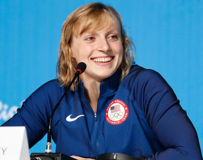 One commentator said Katie Ledecky was swimming “like a man”. Picture: Fernando Frazão/Agência Brasil