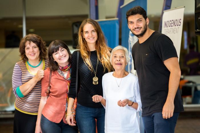 Indigenous staff and students of the University of Melbourne with Dr Margaret Weir, a graduate of the Melbourne Graduate School of Education. In 1959 Dr Weir was the first Aboriginal person to graduate from an Australian university. Picture: Peter Casamento/Paul Barsh