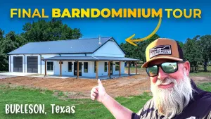  1,600 sqft Home | 1,600 sqft Shop Burleson Barndominium Tour...What Did It Cost? 