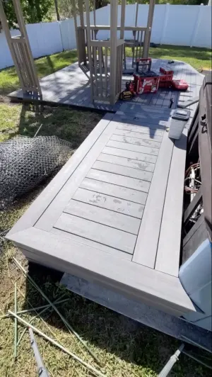 This Azek Timbertech IRX Handrail Is Easy To Install On Any Deck