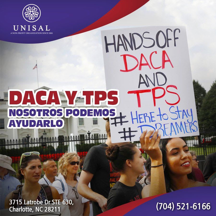 DACA y TPS - Servicios en los que le podemos ayudar