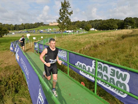 Groundforce Bridge helps runners compete in the Macmillan Brownlee Triathlon