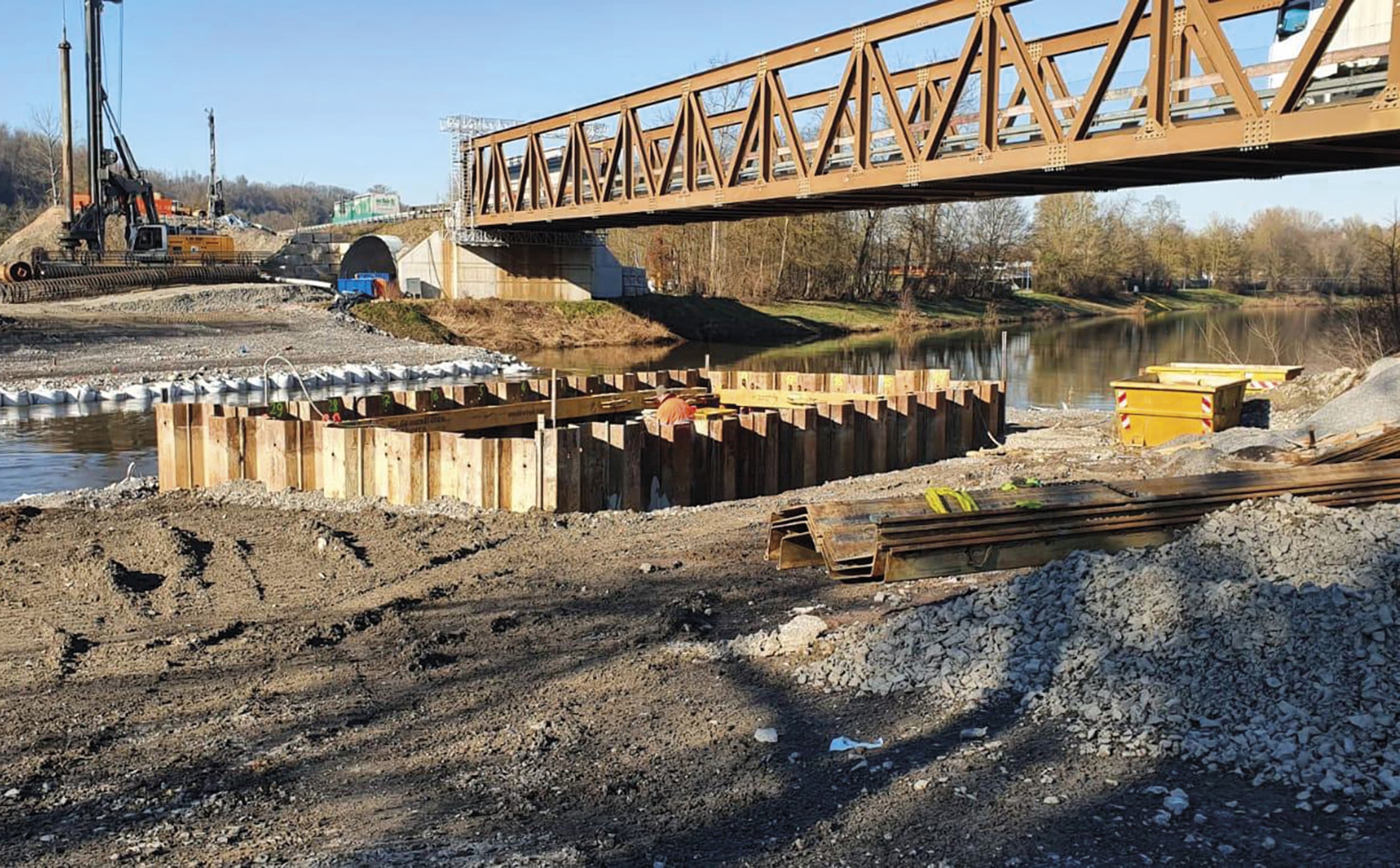 Groundforce equipment helps save a historic bridge crossing