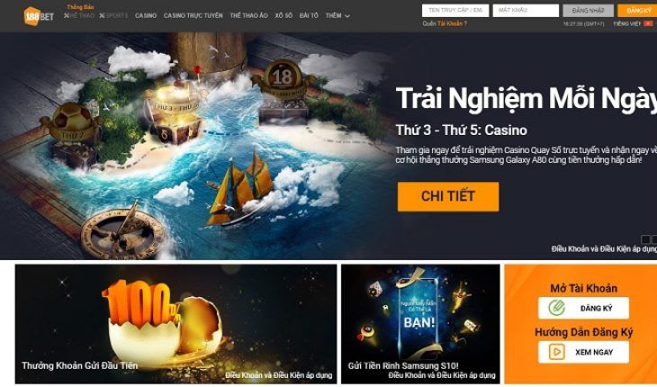 Đăng ký 188bet tạo tài khoản để chơi game trực tuyến ăn tiền