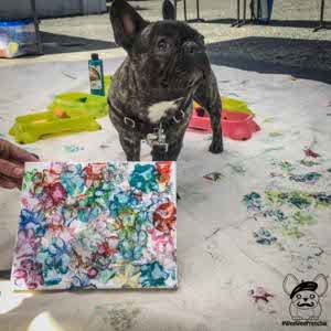 dog print painting
