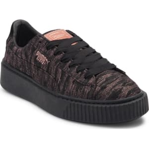 womens puma basket platform athletic shoe womens puma basket platform athletic shoe