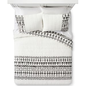 Cream Mali Quilt Set King Mudhut Black Off White From Target