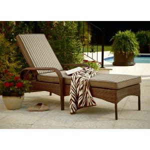 Outdoor Ty Pennington Style Mayfield Chaise Lounge Brown From Sears
