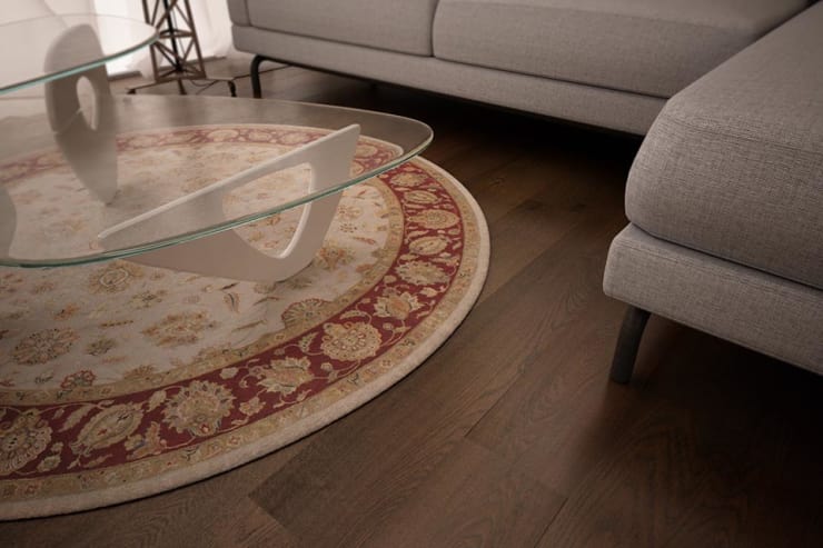 Natural Engineered Oak Coffee Brushed UV Oiled 15/4mm By 220mm By 2200mm