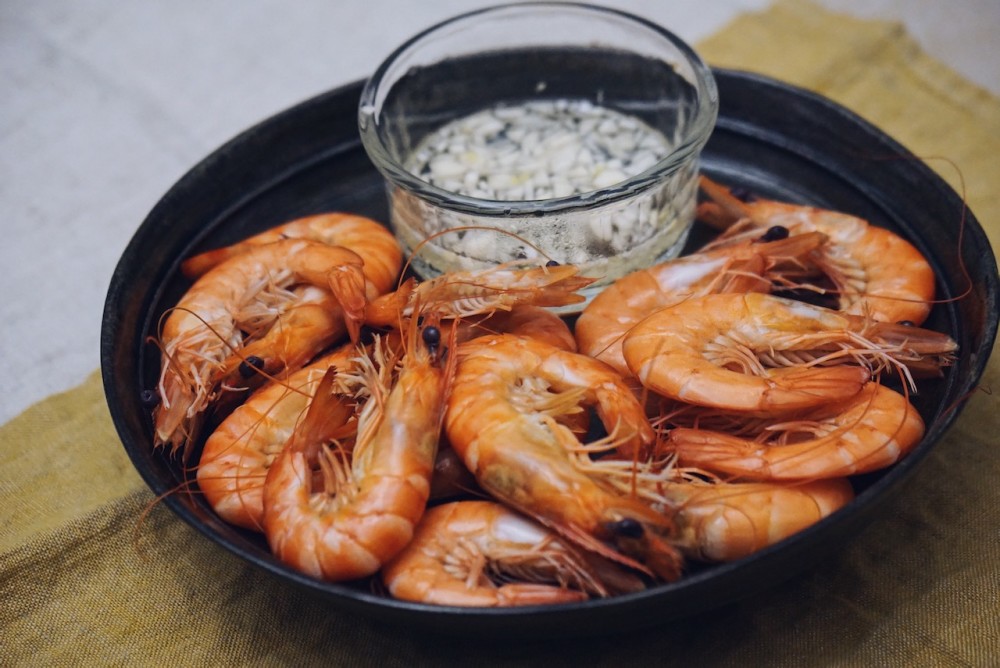 boiled shrimp