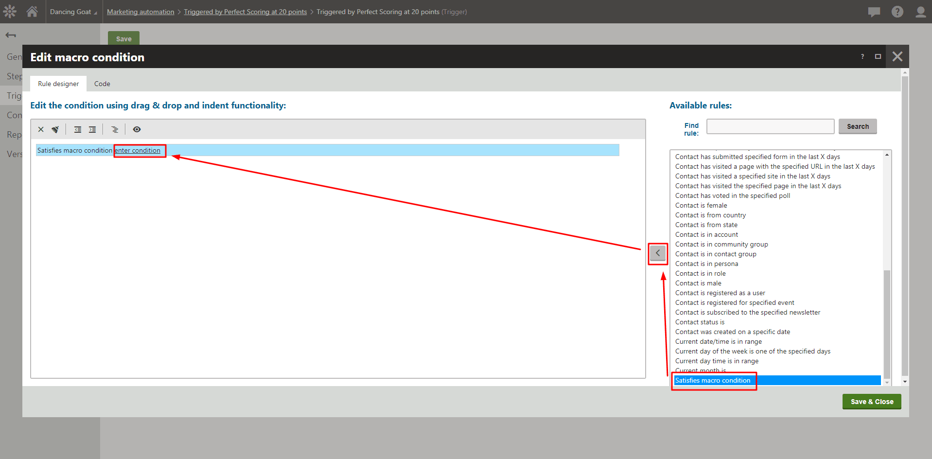 Macro rule