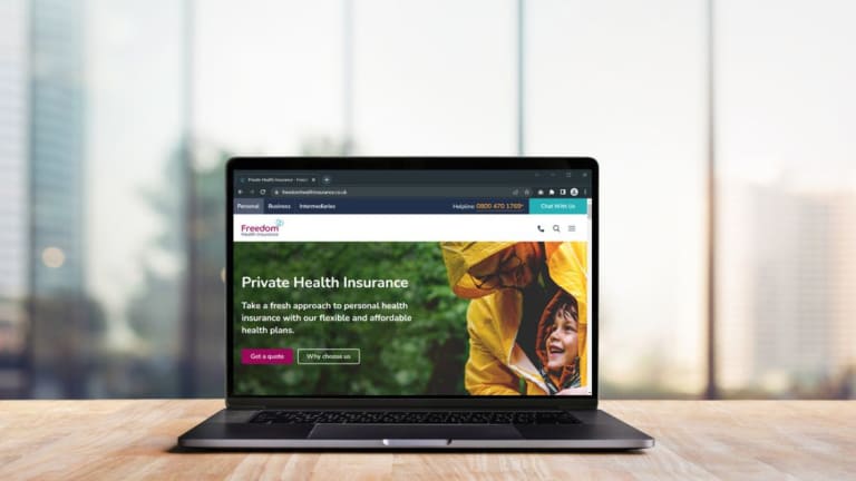 Freedom Health Insurance homepage