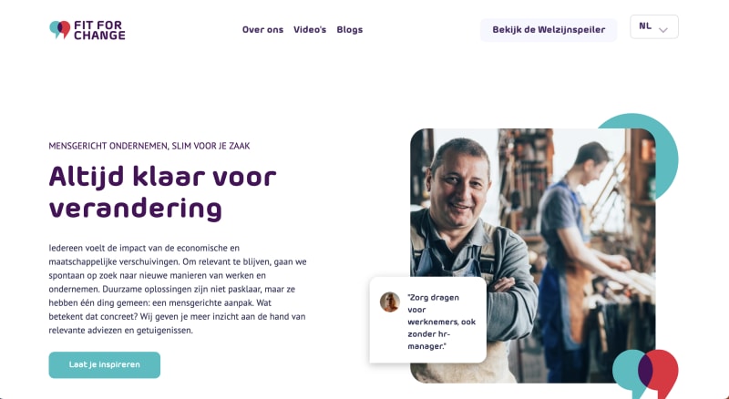 Fit for change website
